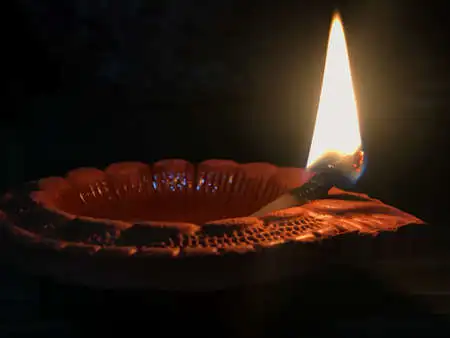 Handcrafted Rustic Clay Lamp with unique lighting solutions and simple elegance for modern homes made in India