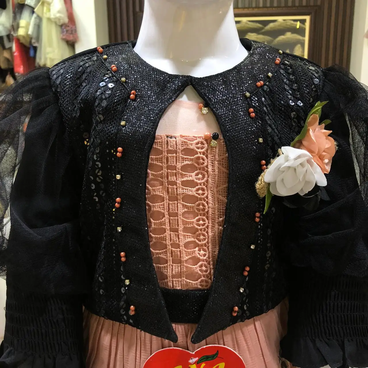 Black Koti cotton frock with bag dress designs fairy dress baby dresses new design baby girl clothes