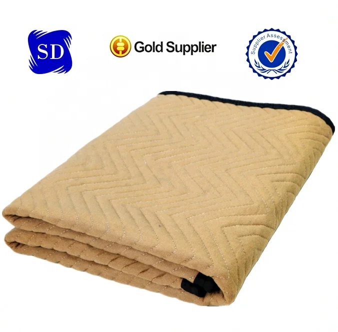 Customized Heavy-Duty 72 x 80 Padded Furniture Moving Blanket Waterproof Cotton Woven Pad Cover Wearable Travel Blanket in Stock
