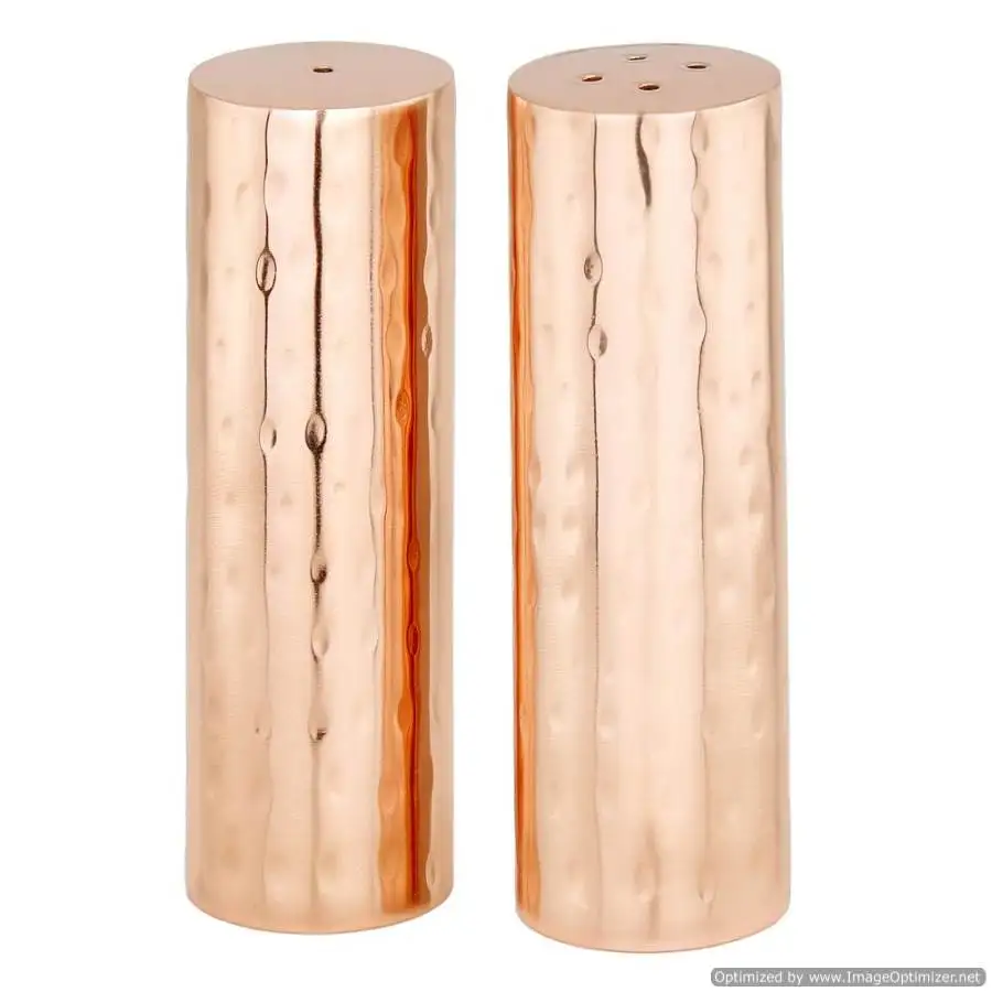 Silver Hammered Salt & Pepper Container Best Copper Material Decoration serving For Kitchen Ware Decorating Salt & Pepper