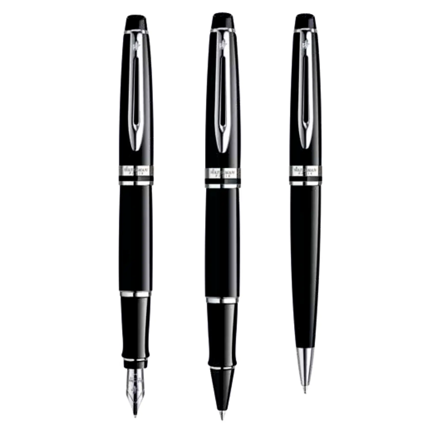 Parker Premium Executive Pen Customized Promotional Waterman Stainless Steel Chrome Trim  Parker Fountain  Pen Corporate gift
