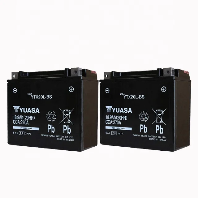 yuasa battery motorcycle YTX20L-BS Motorcycle Battery electric lithium battery