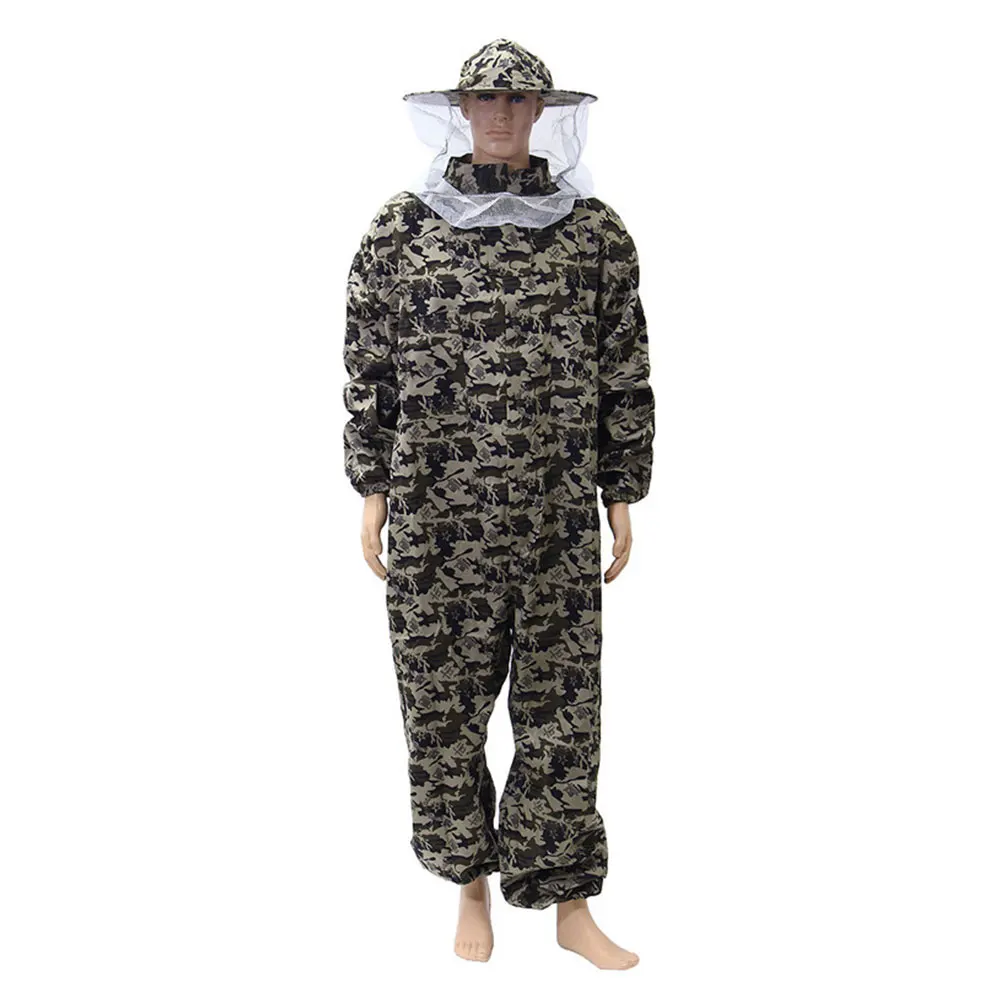 Professional One-piece Beekeeping keeper Suit Outfit Full Protection Bee Ventilated Beekeeping Suit