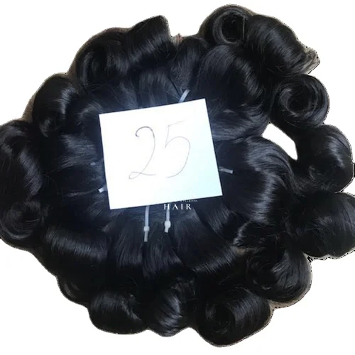 Luxury Fumi Eggs Curls Natural Color Vietnam Human Wig Raw Indian Hair Weaving Virgin Human Hair Supplier