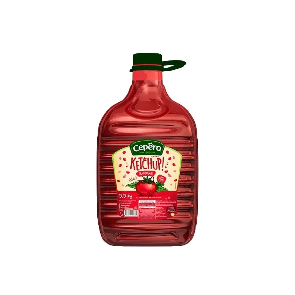 Good Quality Delicious Mild Brazilian Manufacturer Food Service Sauce Natural Tomato Ketchup 3.5 Kg