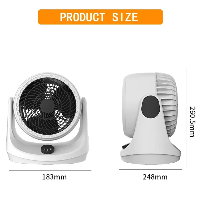 Fashion soft wind mini table fan quiet air circulation fan for office home dormitory