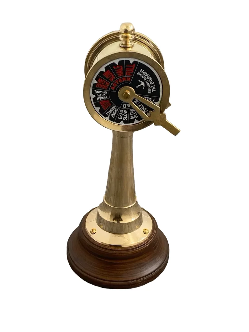 Латунный Телескопический морской корабль чистый позолоченный телескоп дизайнерский металлический держатель для ручек украшения дома отеля небольшой минимальный заказ