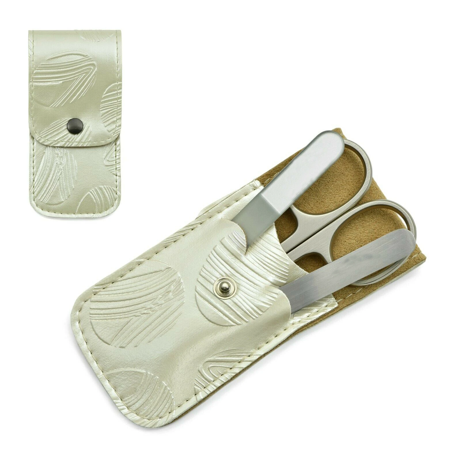 Custom 3 piece Manicure Set Stainless Steel Nail Cuticle Scissors Nipper Cuticle Nail Scissors