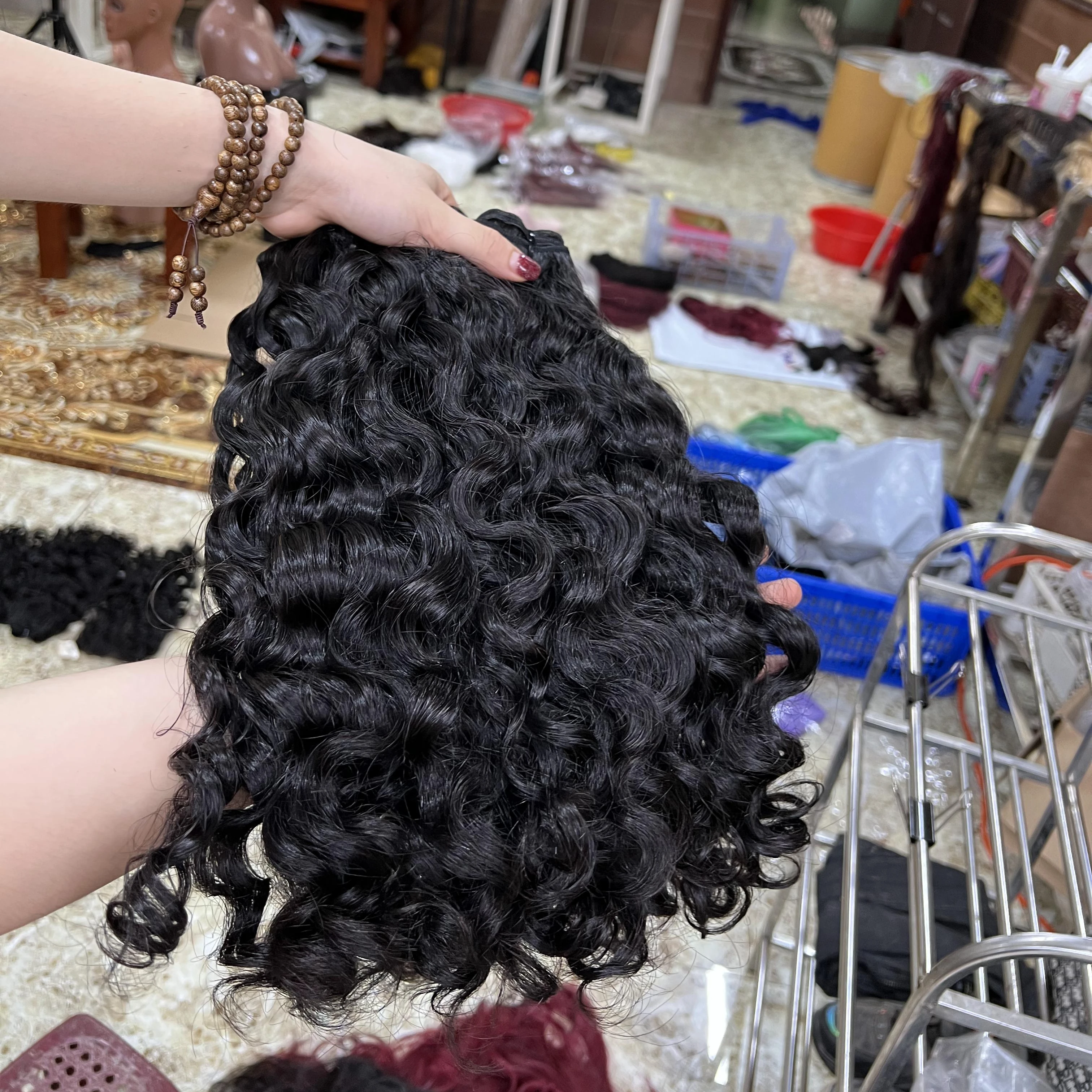 Factory Price Burmese Curly Hair Raw Virgin Cuticle Aligned Human Hair Extensions ,Wholesale Vietnamese Hair Bundles Vendor