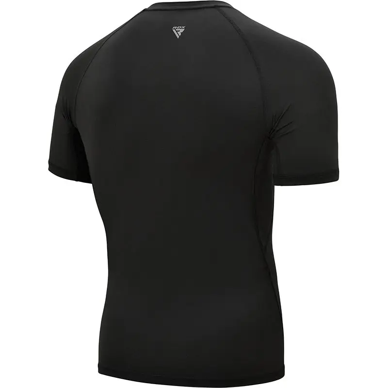 Premium Quality Wholesale Fitness Tight Compress Men RDX Shirt Black Bodybuilding Gym Running Half Sleeve Shirt