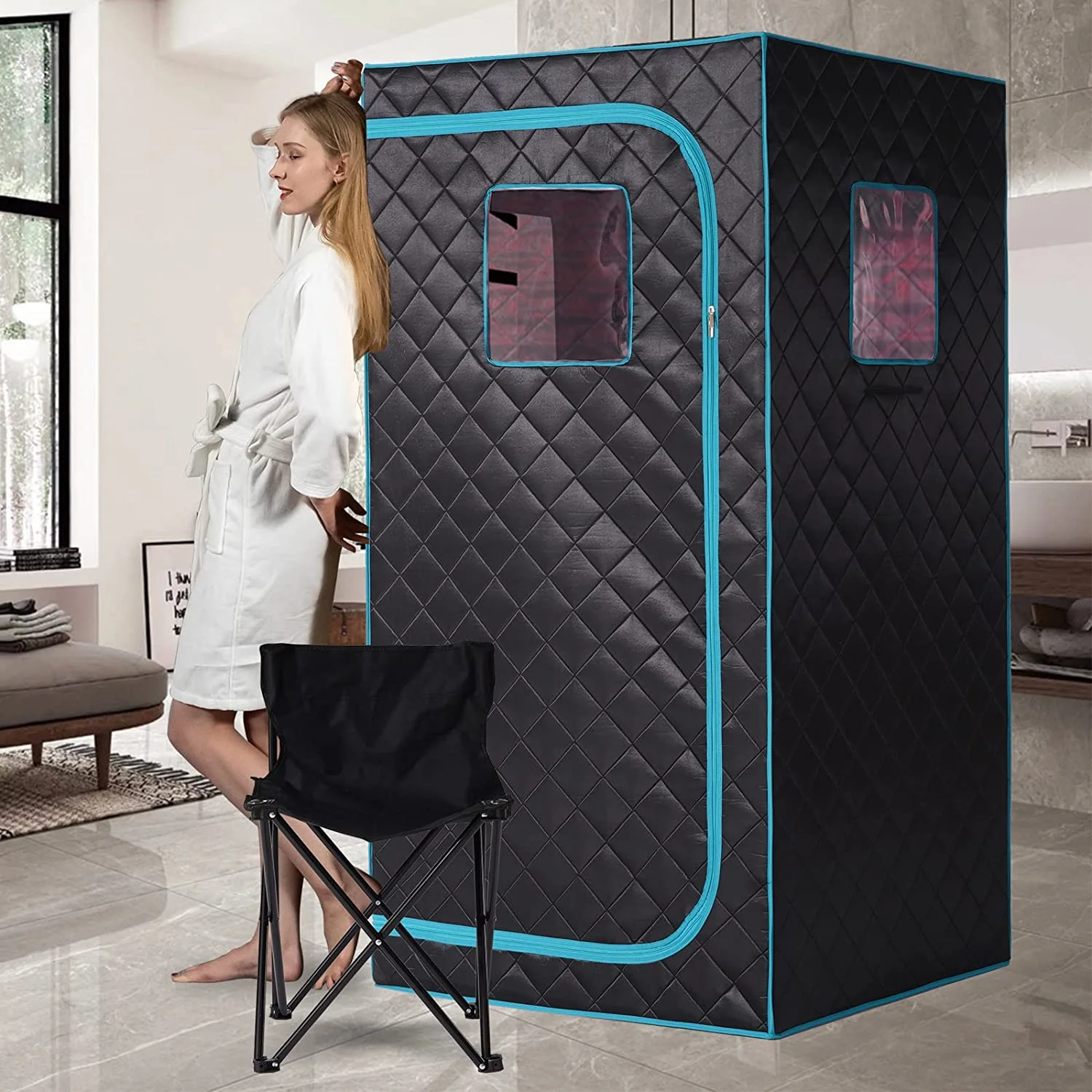 New Design Home Use Foldable Full-Body Portable Sauna Wholesale Wet Spa Sauna Room Steam Sauna Tent