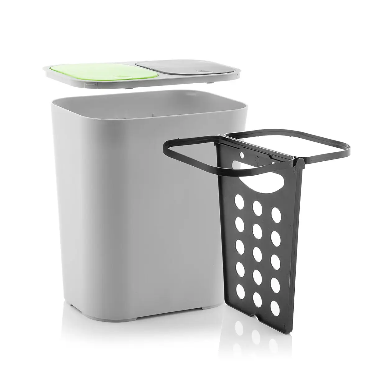 Double Recycling Bin Bincle InnovaGoods | Plastic dustbin | Dustbin for home