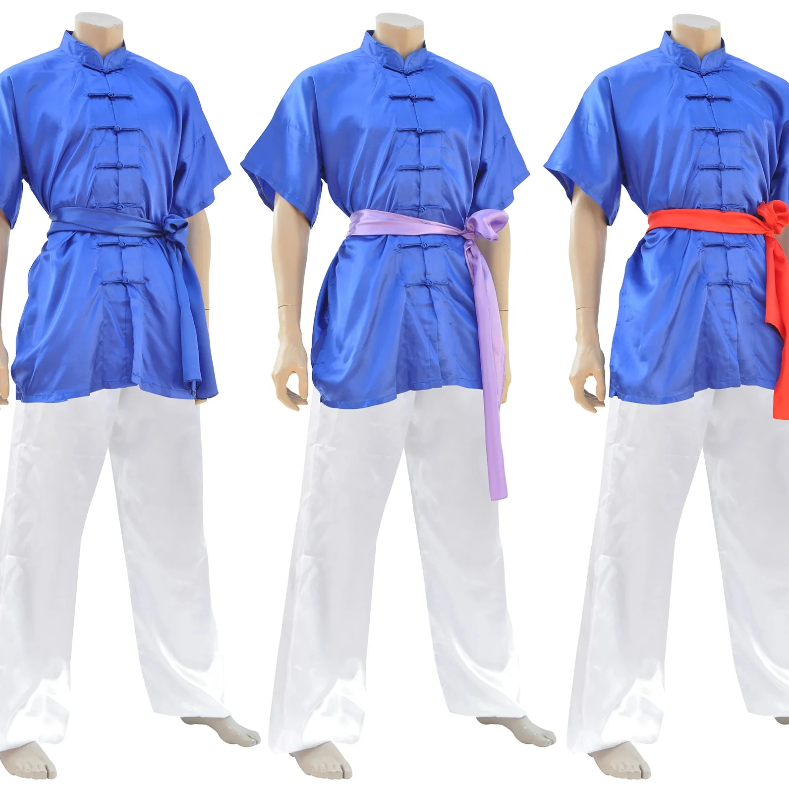 Wholesale Satin Embroidery Dragon Traditional Chinese Kung Fu Outfit Tang Suit Chinese Boys Costume