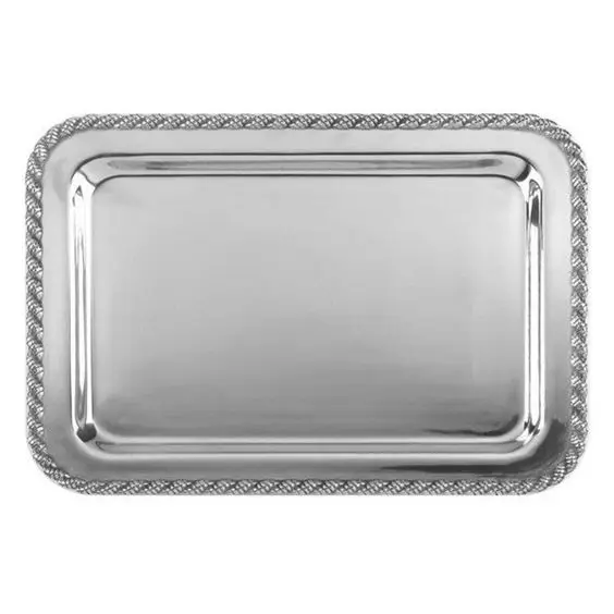 New Arrival Rectangular Tray For Kitchen Multipurpose Uses Wedding Dish Bowl Food Items Display Waiters Tray With LID