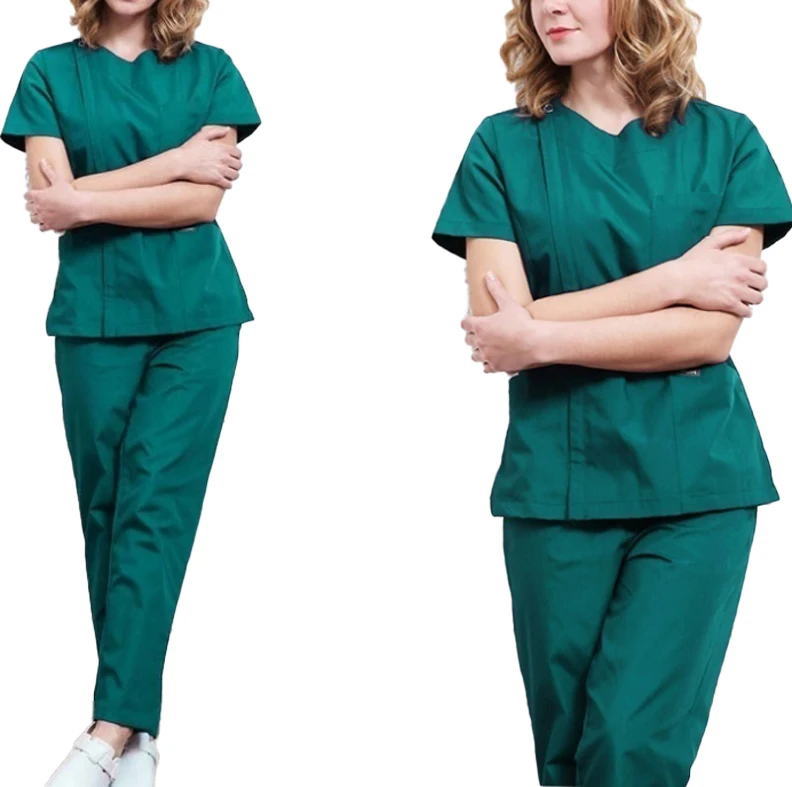 Hospital Medical Wear Uniforms Sets Turkey for Nurses and DoctorsNew Style High Quality Beauty Spa Salon Woman Uniform