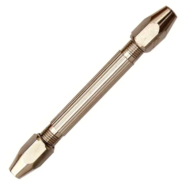 Reversible Collet Hexagonal Double-Ended Pin Vise Metal Tool for Jewelry Watch Repair Goldsmith Work