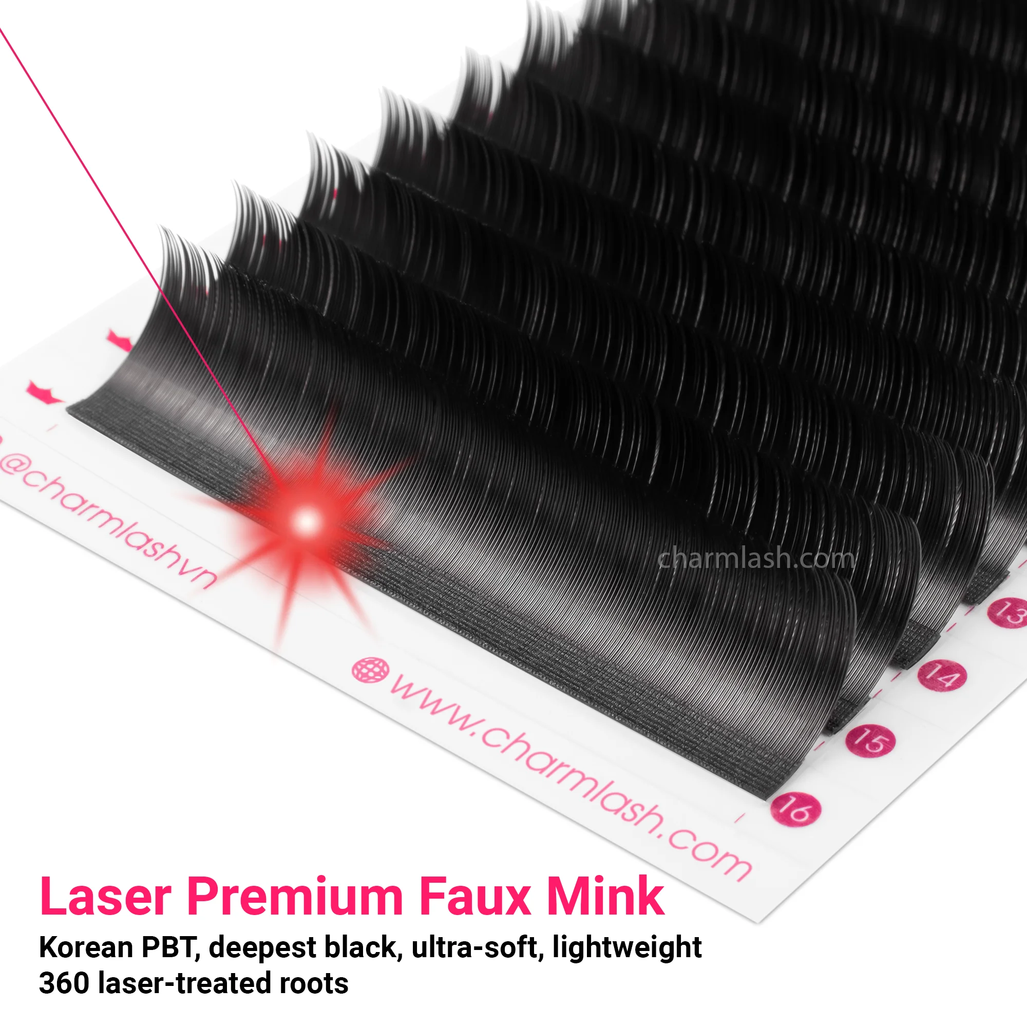 CharmLash laser technology mink eyelashes longer retention mink lash extensions advanced technology mink lashes wholesale