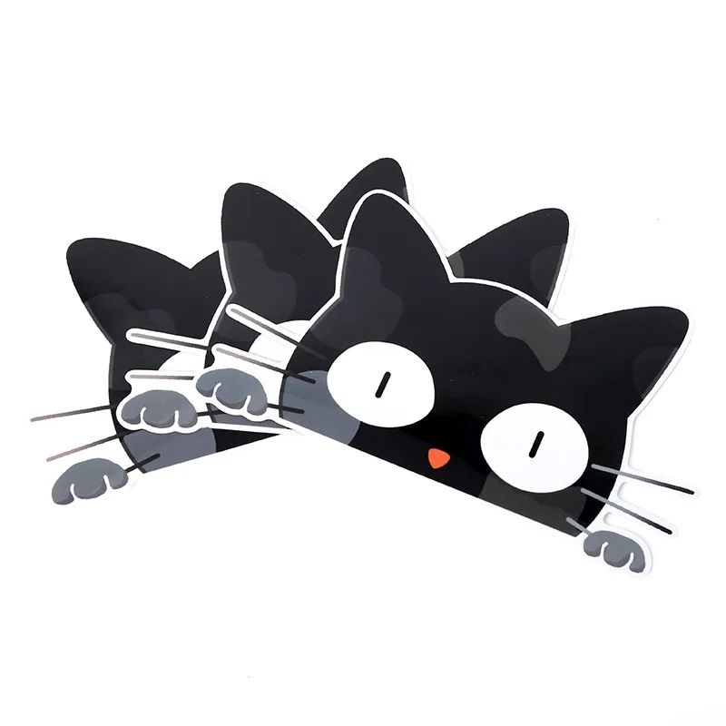 Vograce Accept Customized Printing Kawaii Cartoon Anime Journaling Decorative Die Cut Adhesive Vinyl Sneak Peek Sticker