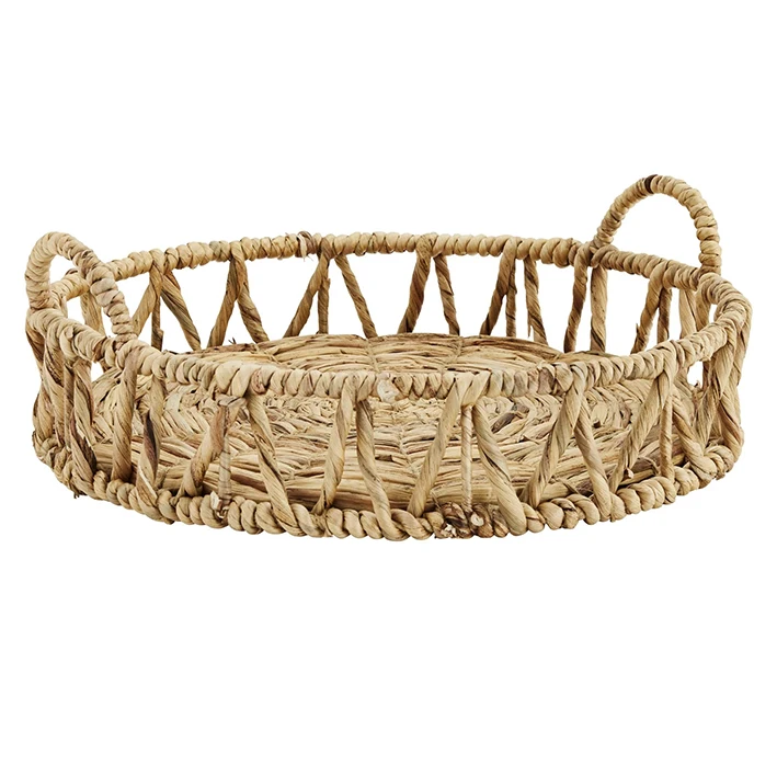 New Item Storage Food Water Hyacinth Serving Tray Eco-friendly Home Decor Food Tray Made in Vietnam