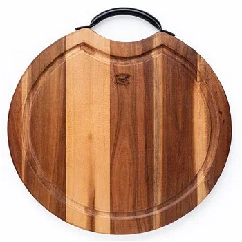wholesale  price best quality Luxury Flexible Large End Grain Black Walnut Cutting Board For Kitchen With Juice Groove