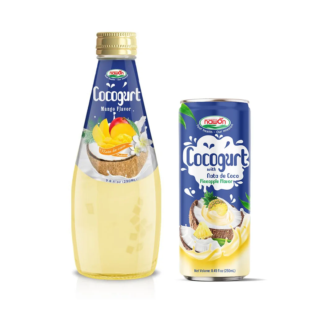 Когурт для здорового напитка 250 мл из кокосового молока йогурт фруктовый вкус с пребиотическим халяльным сертифицированным производителем напитков Nawon