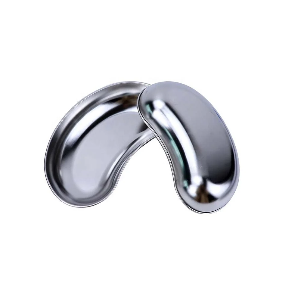 Surgical Dental Trays Medical Surgery Dental Instruments Curved Stainless Steel Kidney Bowl Tray