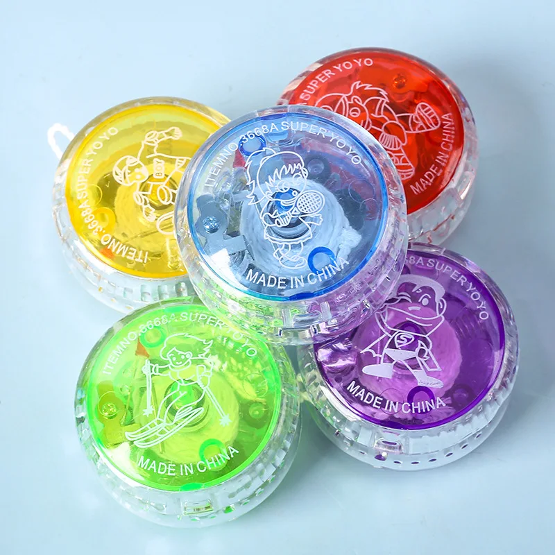 Wholesale Custom Logo Magic Game Yoyo Ball Toy With Funny High Quality Plastic Yo-yo Toy Light Up Responsive professional Yoyo
