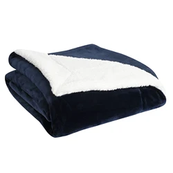 High Quality Plaid Flannel Fleece Sherpa Super Soft Warm Cozy 2 PLY Throw Blanket For Chilly Winter Suppliers