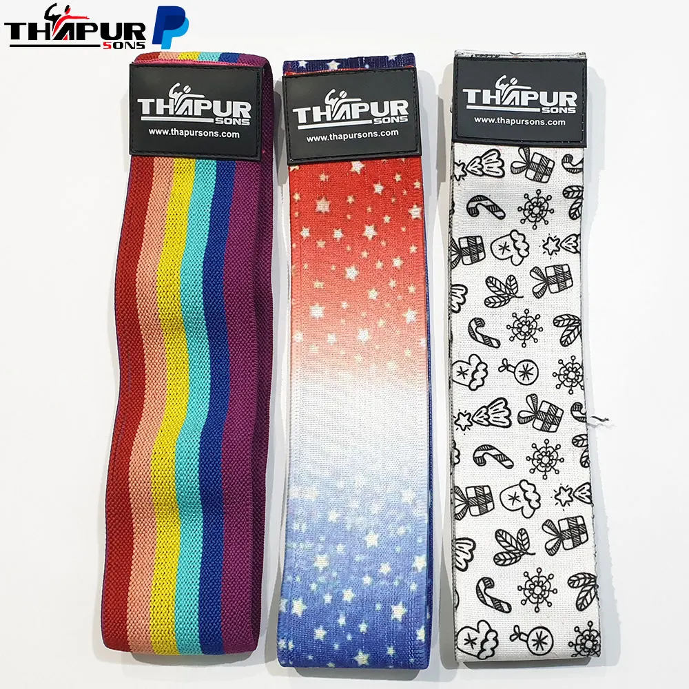 Heavy Resistance Gym Fitness Exercise Bands Set ABS Yoga Stretch Glute Bands for Booty Training with Custom Logo Loop Hip Bands