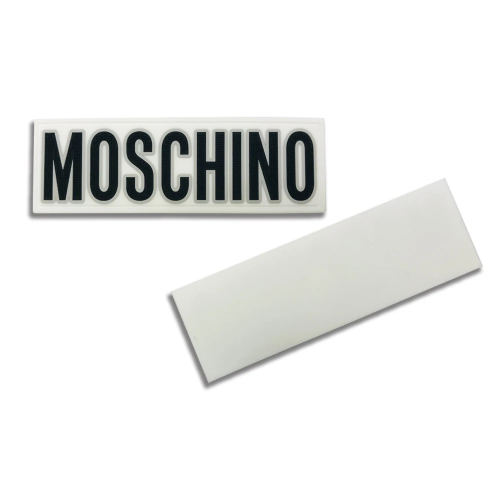 Custom Designer Silicone 3D Pvc Luxury Flag Patches Rubber Brand Logo Velcroc Patch