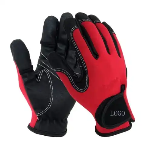 Custom 3-Cut Fingers Neoprene Fishing Gloves Protective Hunting Gloves