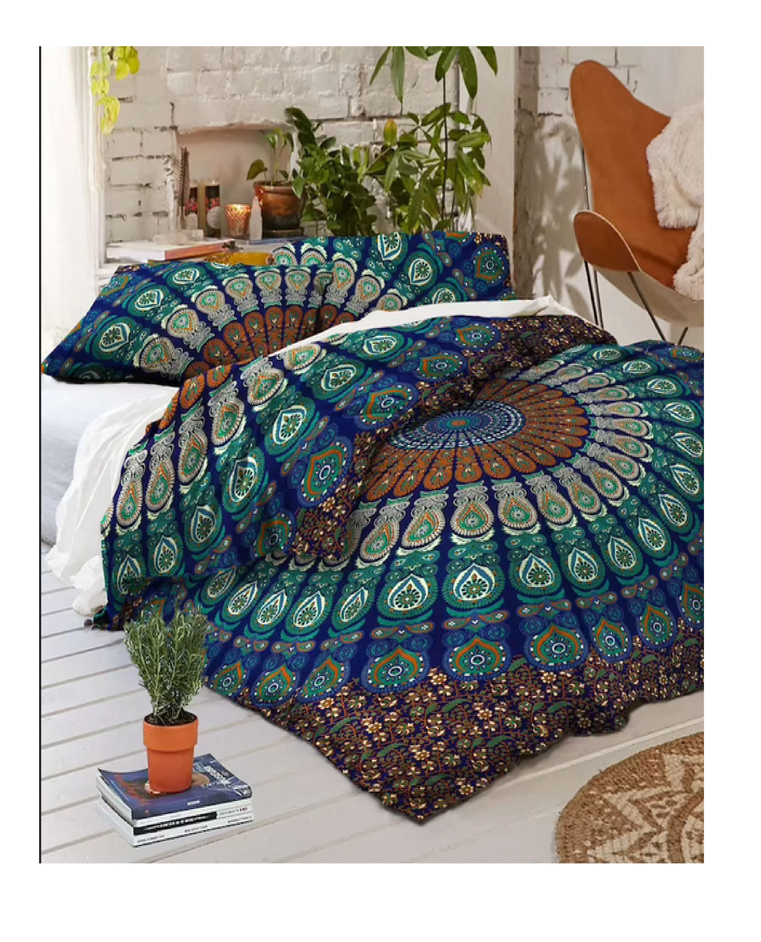 Indian Wholesale Price 100% Cotton Mandala Duvet Cover Bedding Bedspread Bohemian Blanket Bed Cover Reversible Quilt Cover
