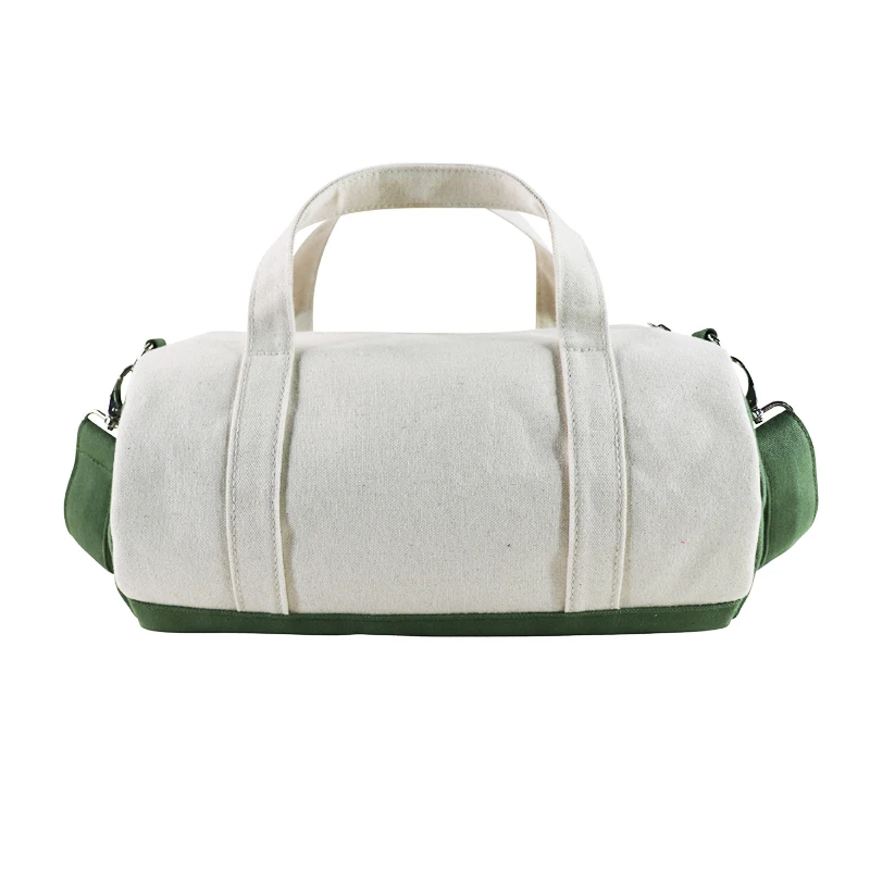 custom logo oem customized fashion gym workout cute mini waxed canvas small duffle duffel bag for girls