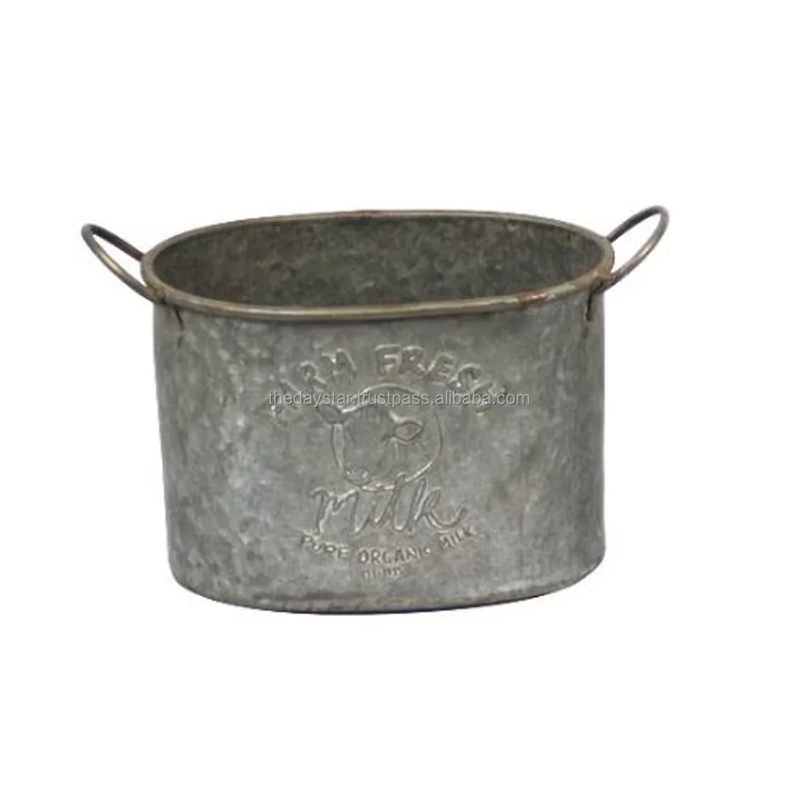 Customizable Premium Quality Metal Iron Christmas Planter Designative Decorative for Home Room Garden for Nursery Flower Pot