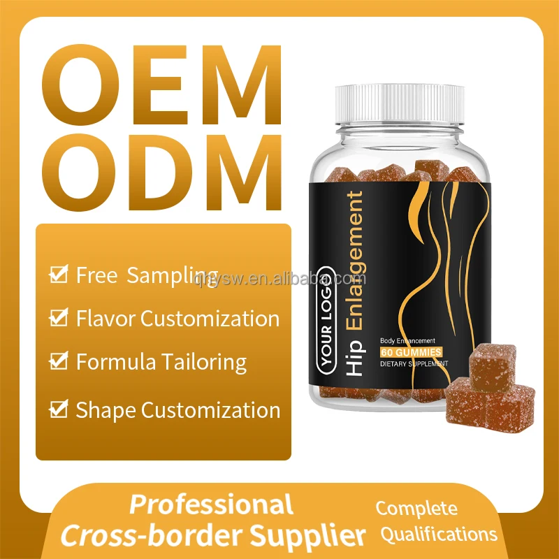 OEM ODM Hot Bigger Butt Lift Growth Gummies sugar free butt and hip enlargement gummy pectin natural bbl gummies