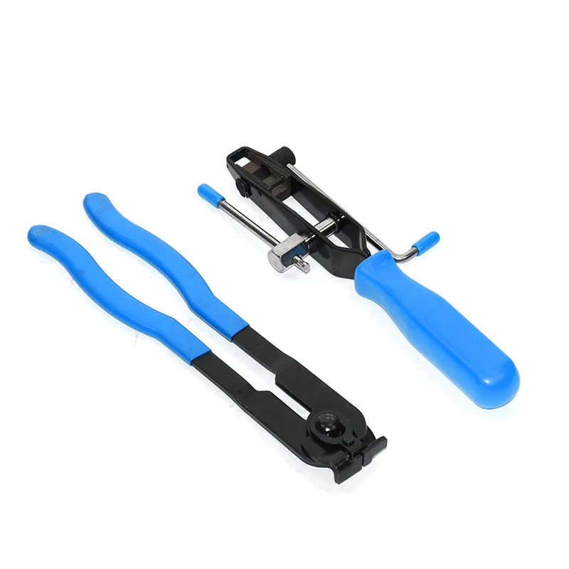 2 PCS Portable Dust Boot Pliers CV Joint Clamp Banding Crimper Cutter Pliers Car Engine Exhaust Pipe Ear Removal Pliers Tool Kit
