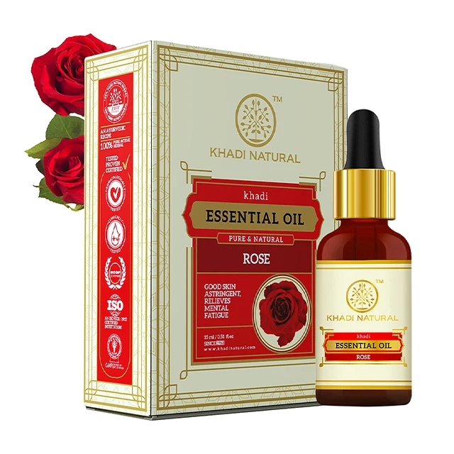 Khadi Natural Rose - Pure Essential Oil - 15 ml