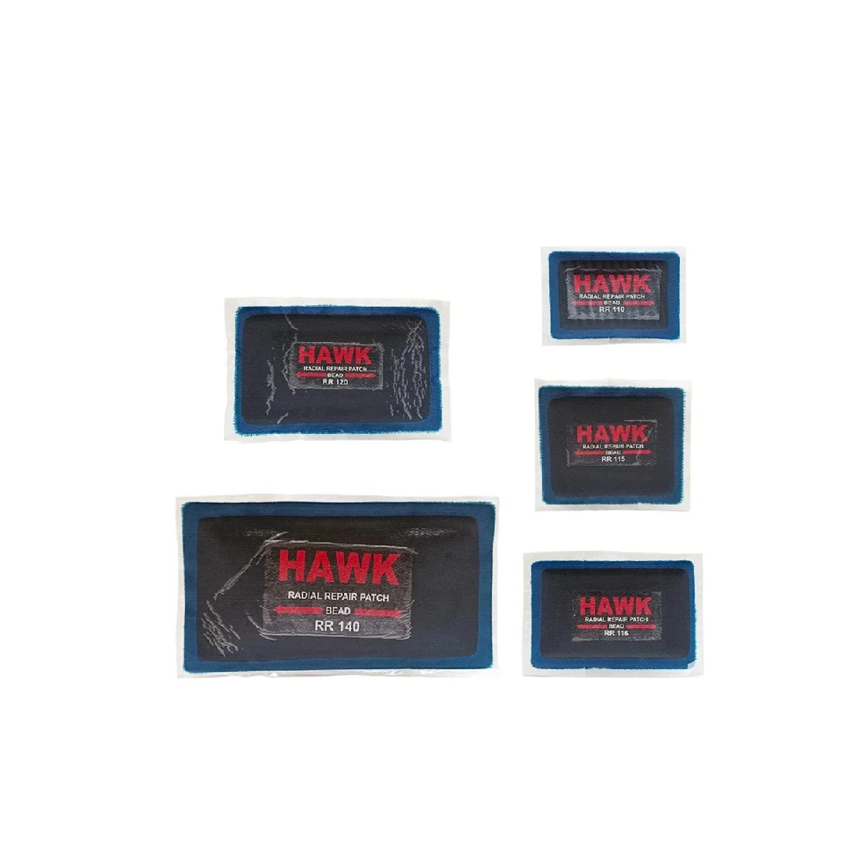 Best Seller Price Tyre Repair Materials Their lightweight ultra-thin Hard Type Rubber Tyre Patches With Size 55mm 75mm 20PCS/BOX