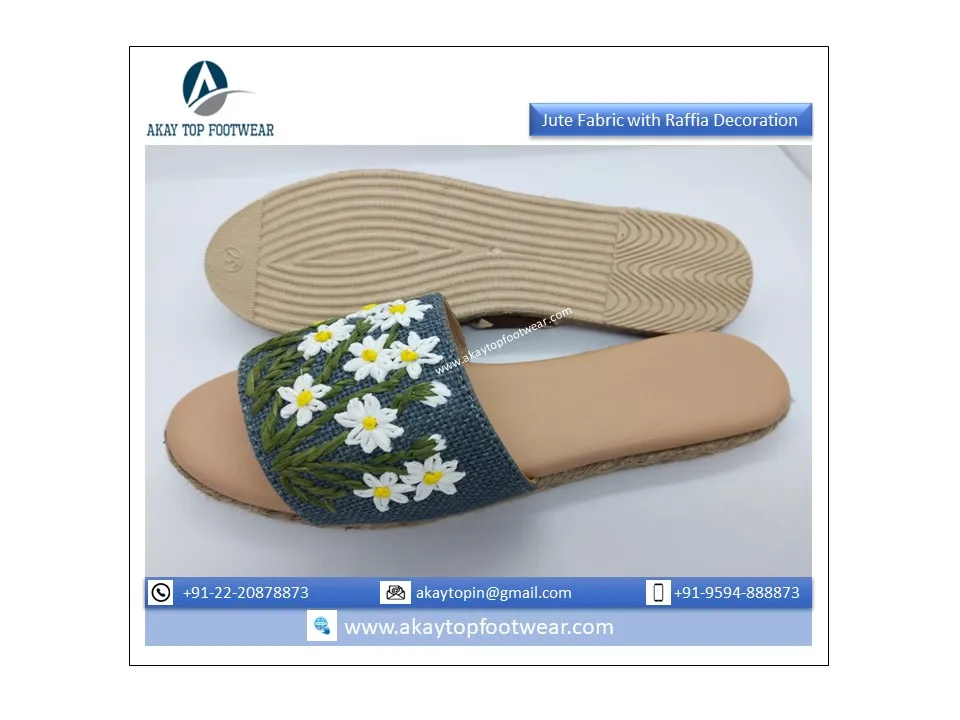 2022 Unique Design Fashion Espadrille Sandals with 6 mm Eva and Napa Goat Leather in Sock Available in Genuine Market Price