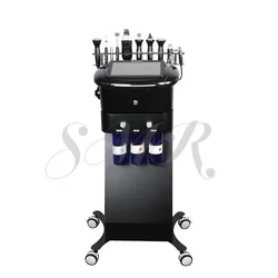 9 In 1 Crystal Microdermabrasion Diamond H2o2 Water Aqua Peeling Hydra Oxgen Facial Hydro skin scrubber machine
