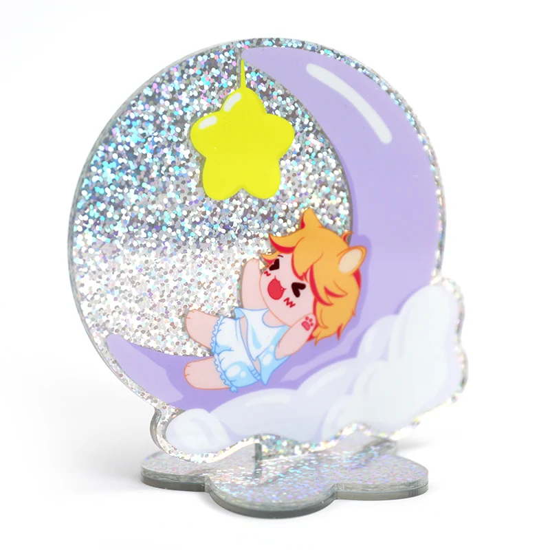 Vograce Oem Logo Custom Acrylic Standee Cartoon Anime Plastic Acrylic Holographic Opaque Standee As Gift