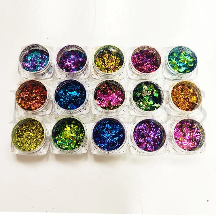 New Cosmetic Grade Chameleon Powder Magic Mirror Powder Flakes For Eye Shadow Nail Art And Lip Gloss