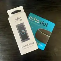 HOT NEW Ring Video Doorbell Wired bundle with Ecko Dot