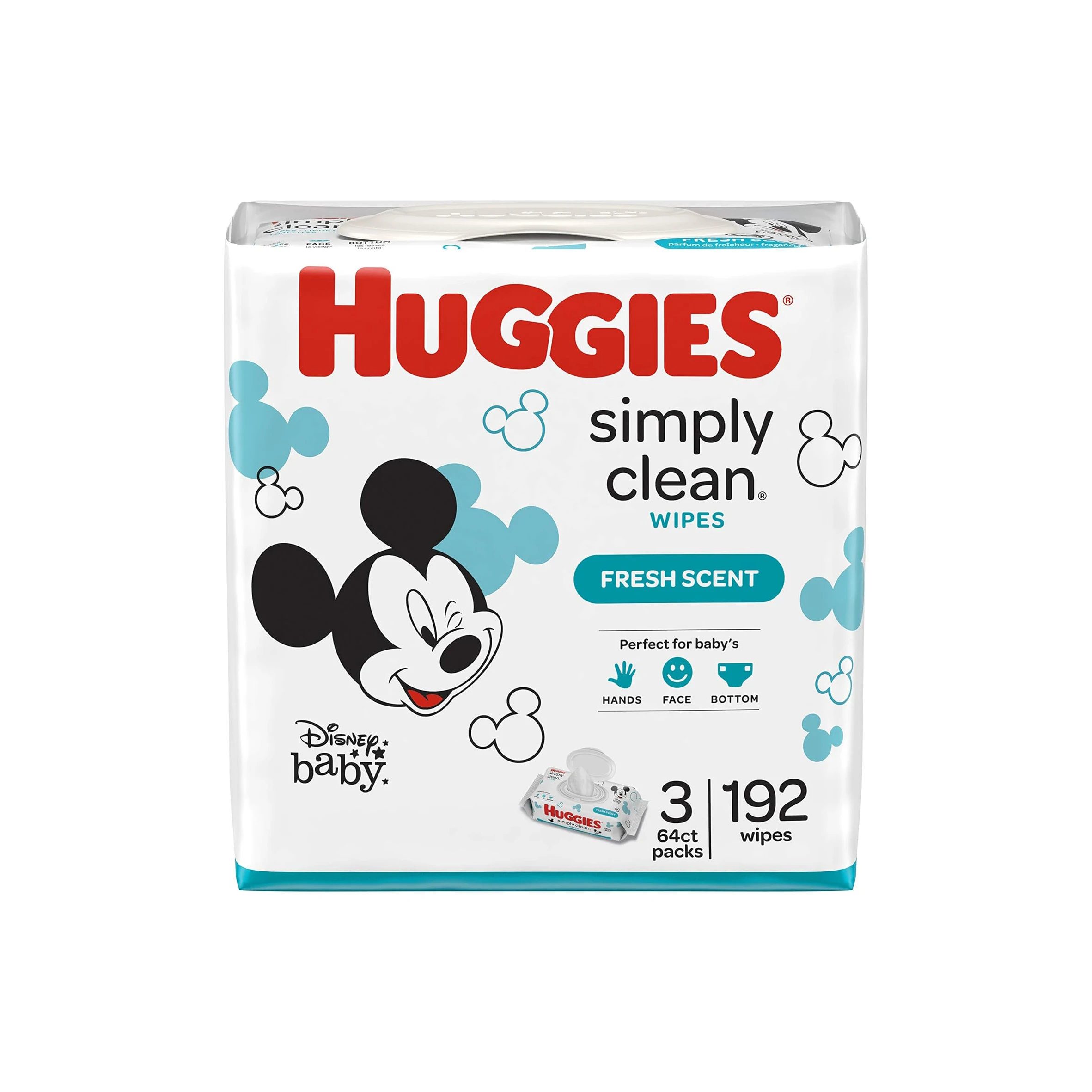 Unscented Huggies Simply Clean Fragrance Free Baby Diaper Wipes Wet Wipes high quality organic baby wipes