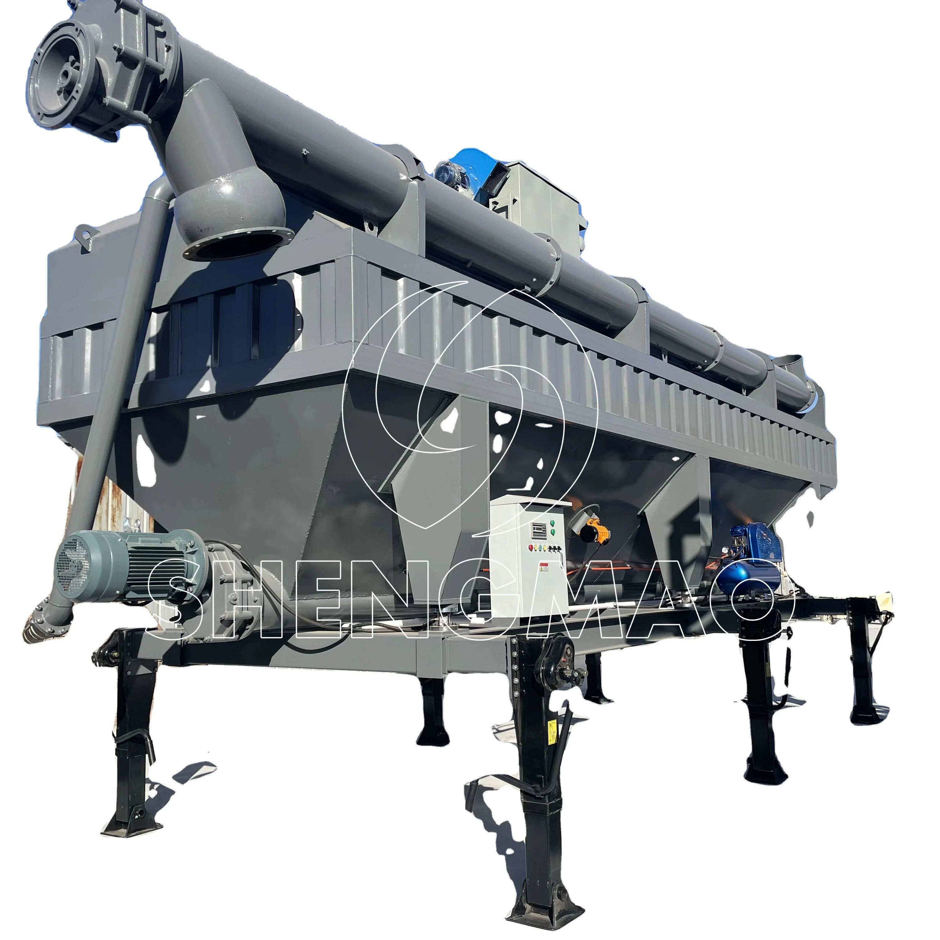 Steel Silo For Grain Storage Cement Silo Of Concrete Batch Plant Automatic Dry Mortar Production Line