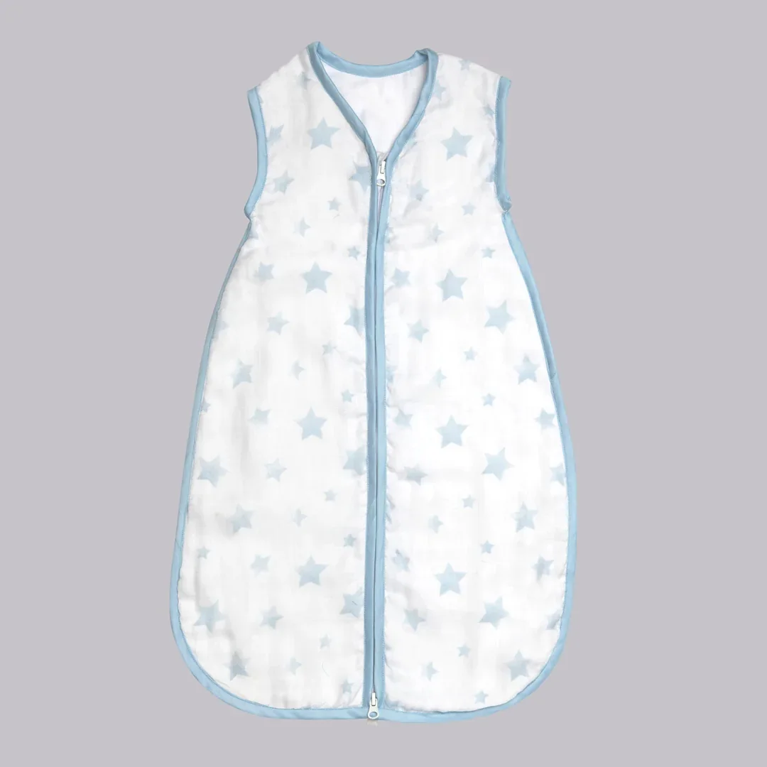 Newborn  Baby  Sleeping bag 100% Organic  Bamboo cotton muslin fabric Very Soft Light Weight Breathable