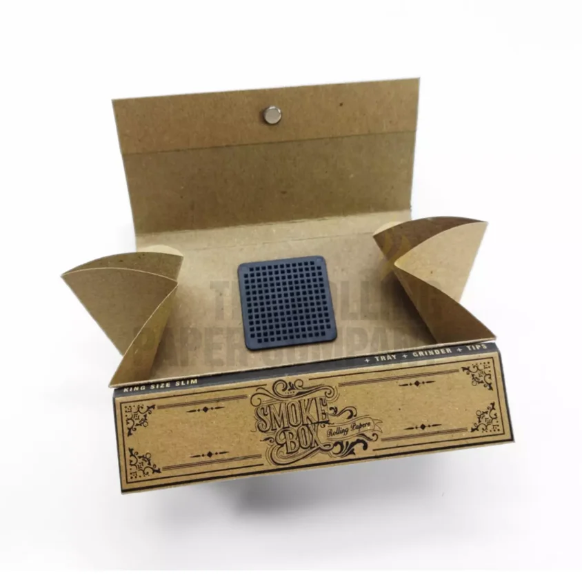 CUSTOM ROLLING PAPER WITH TIPS, GRINDER AND TRAY