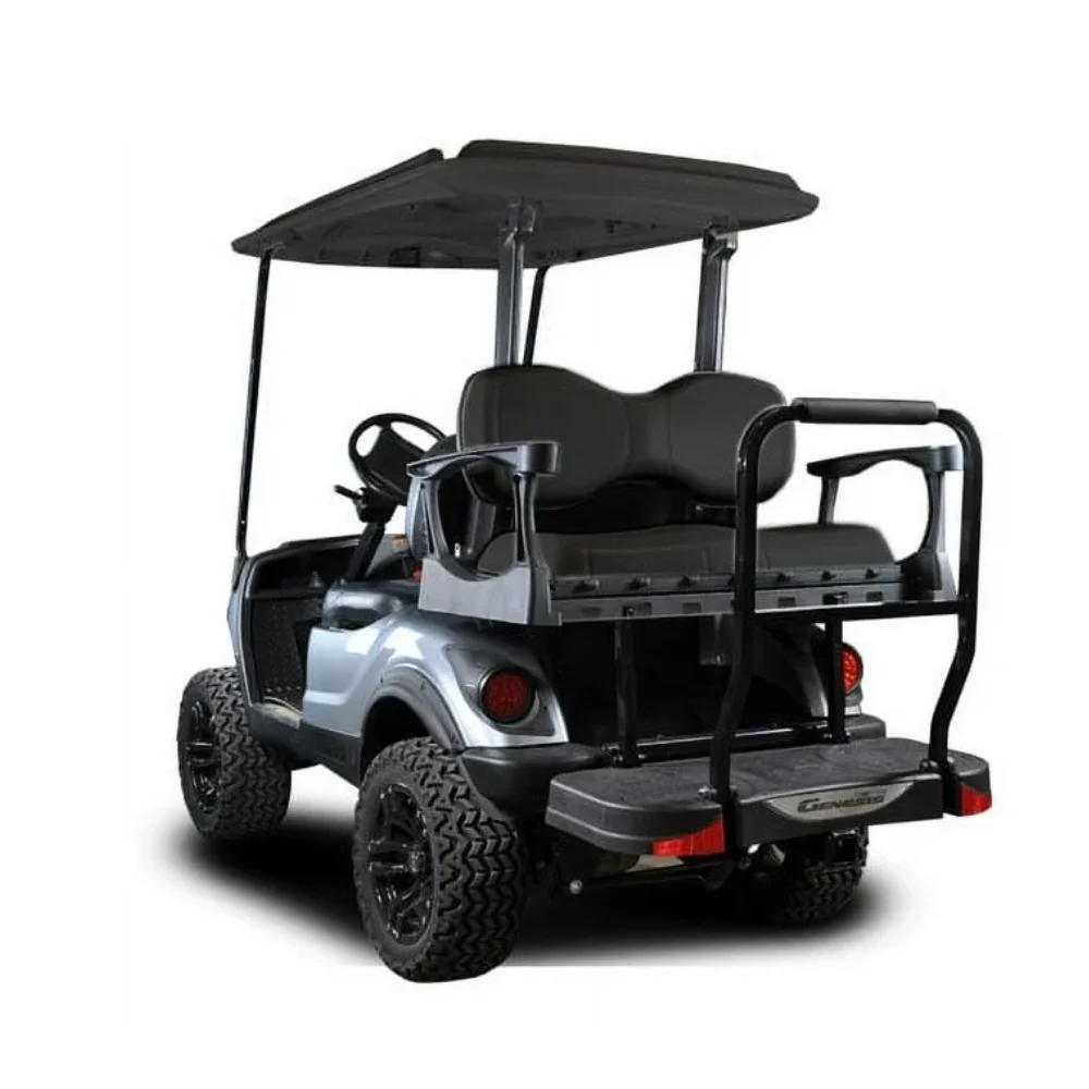 BEST SELLER MadJax Genesis 250 Steel Frame Golf Cart Seat Kit w/Deluxe Black Cushion Set for Yamaha Drive