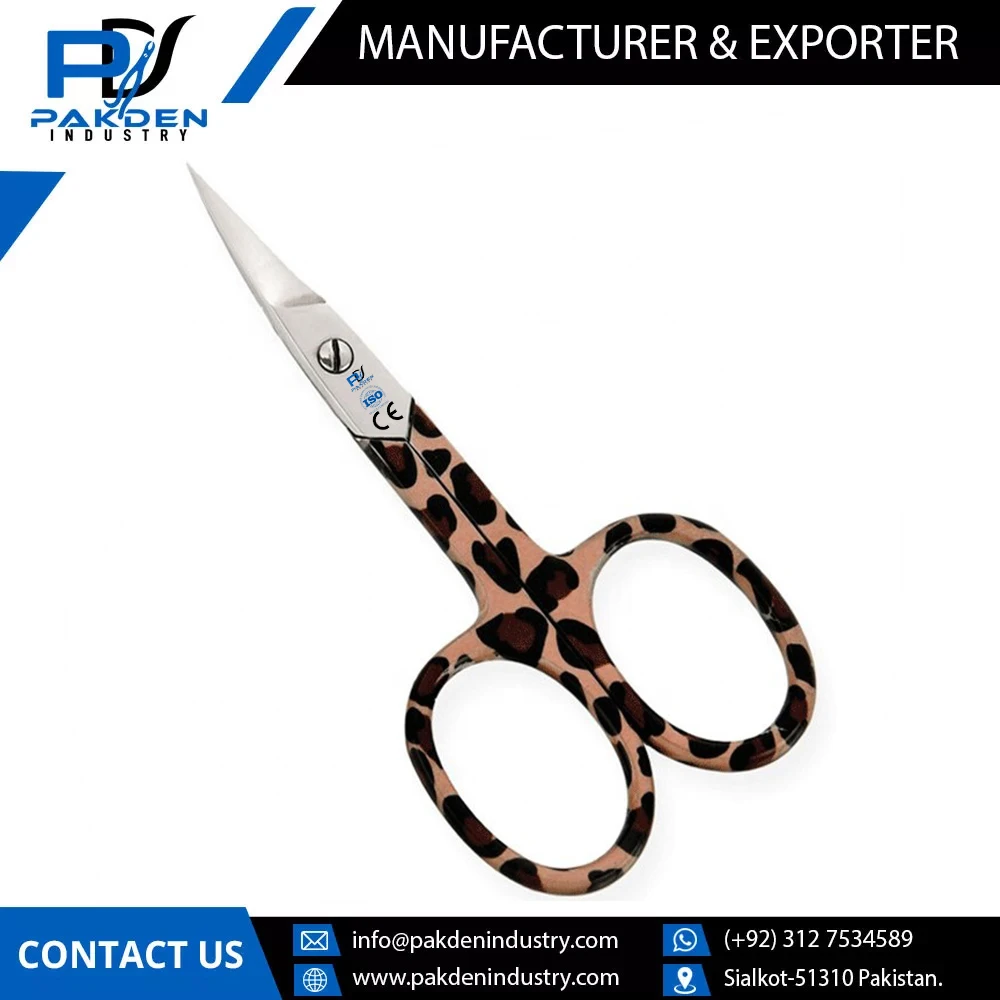 Reasonable Price Pakistan Made German Stainless Steel Nail Scissor Duplex Handle str/cvd / Latest Design Nail Scissor