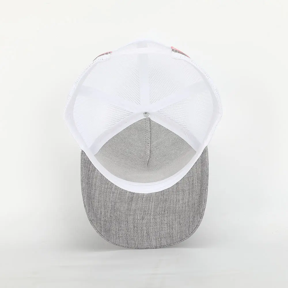 Wholesale 5 Panel Logo Patch Golf Hat 100% Cotton Mesh Canvas Casual out Door Baseball Sport Cap Truck Driver Cap